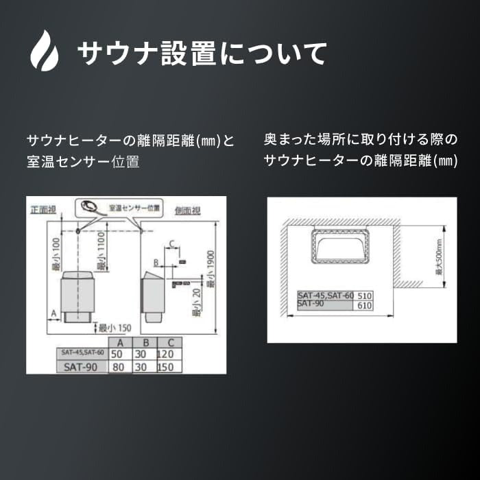 ブロスサウナ SAT 6kW  | 最大体積7㎥ | サウナストーブ | 電気ストーブ
