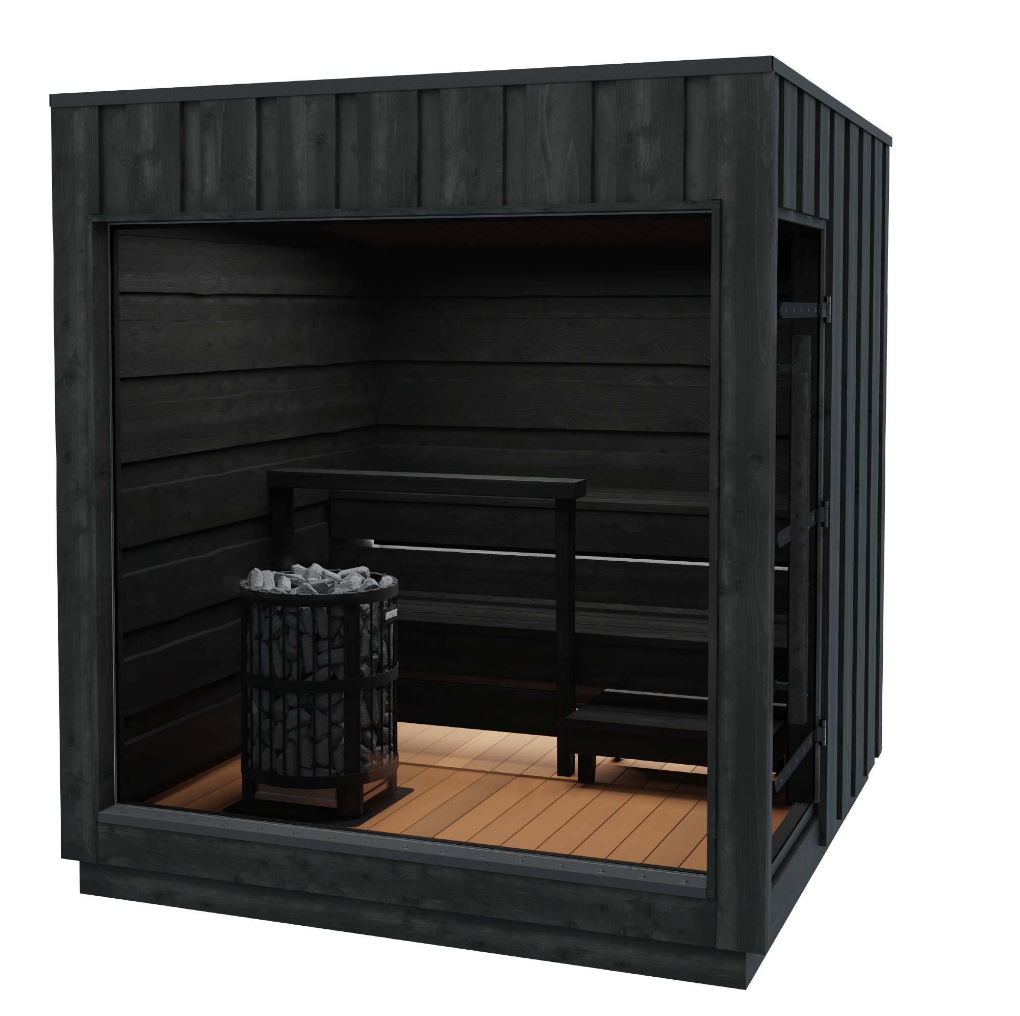 Harvia LEGEND OUTDOOR | 屋外サウナ | サウナ小屋 | 電気ストーブ付き | 4人用 | 自宅サウナ