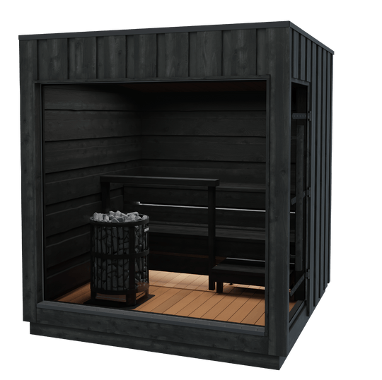 Harvia LEGEND OUTDOOR | 屋外サウナ | サウナ小屋 | 電気ストーブ付き | 4人用 | 自宅サウナ