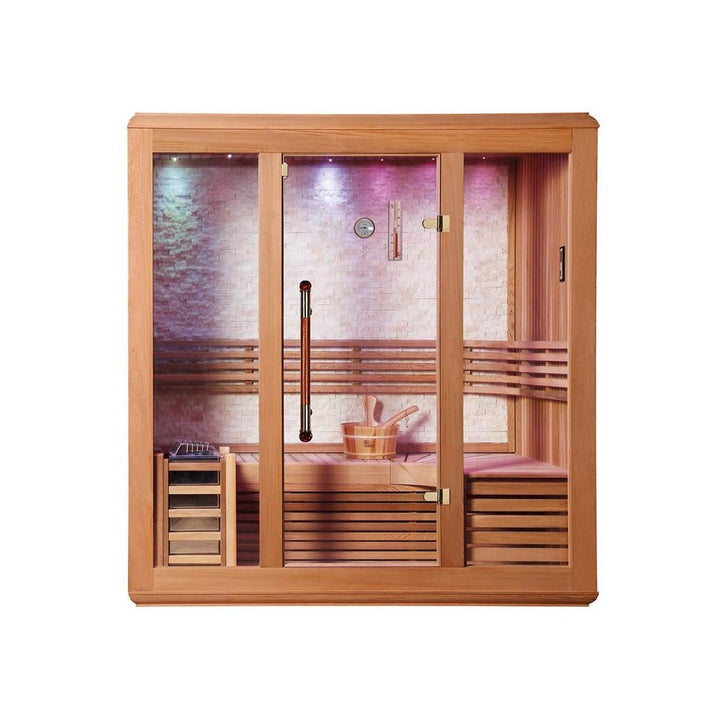屋内サウナ | 2-3人用 L字ベンチ | J-WSD-1223 | Bluetoothスピーカー搭載 | 自宅サウナ