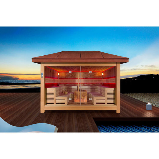 屋外サウナ | ガーデンサウナ | 6-10人用 | J-WSD-1400LT | 全3サイズ | 自宅サウナ