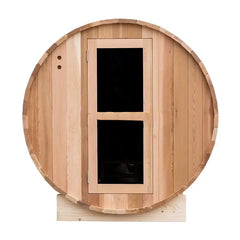 中から外の景色を眺めることができる透明扉