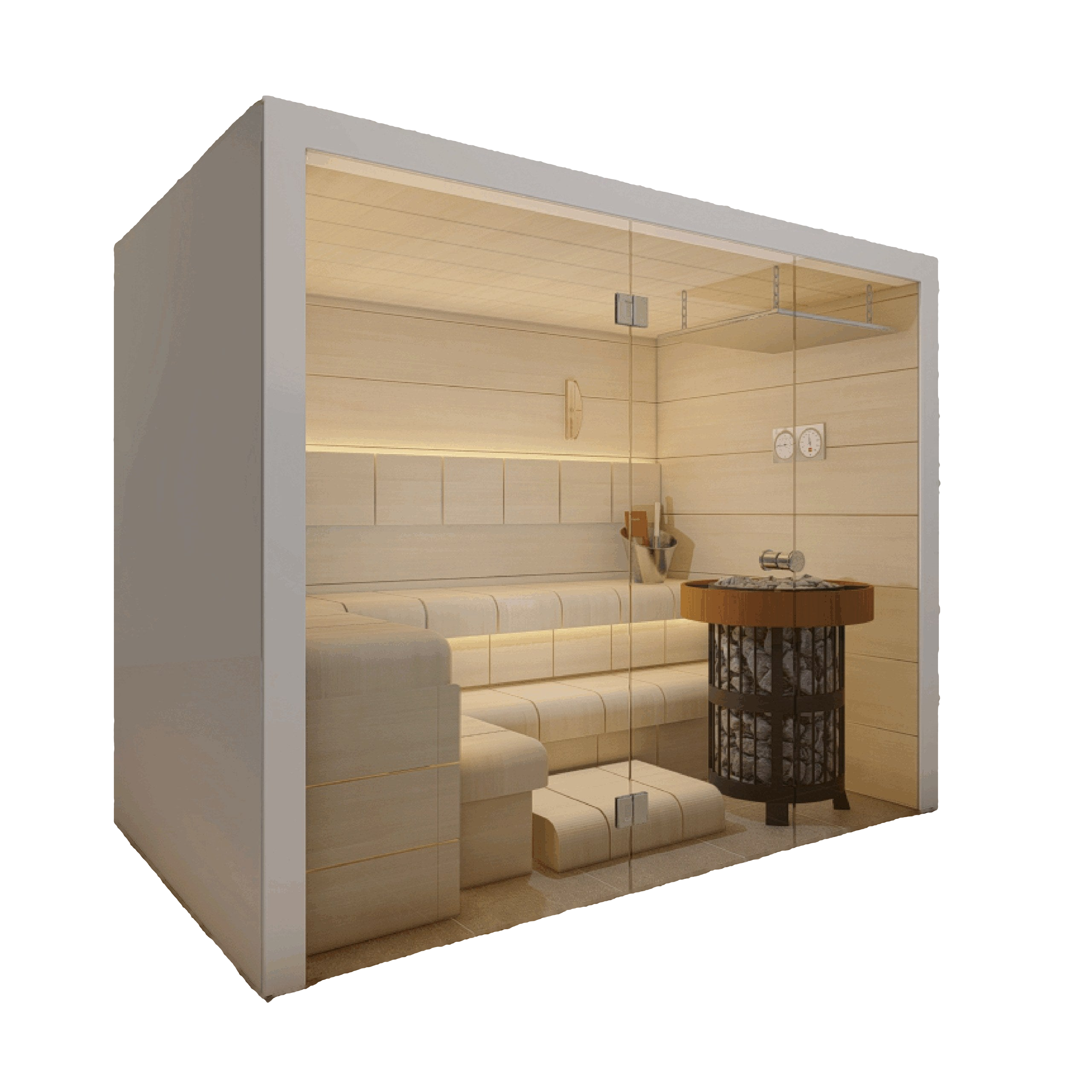 Harvia 屋内サウナ | LUXURY 2826 | 4-5人用 | 電気ストーブ付き