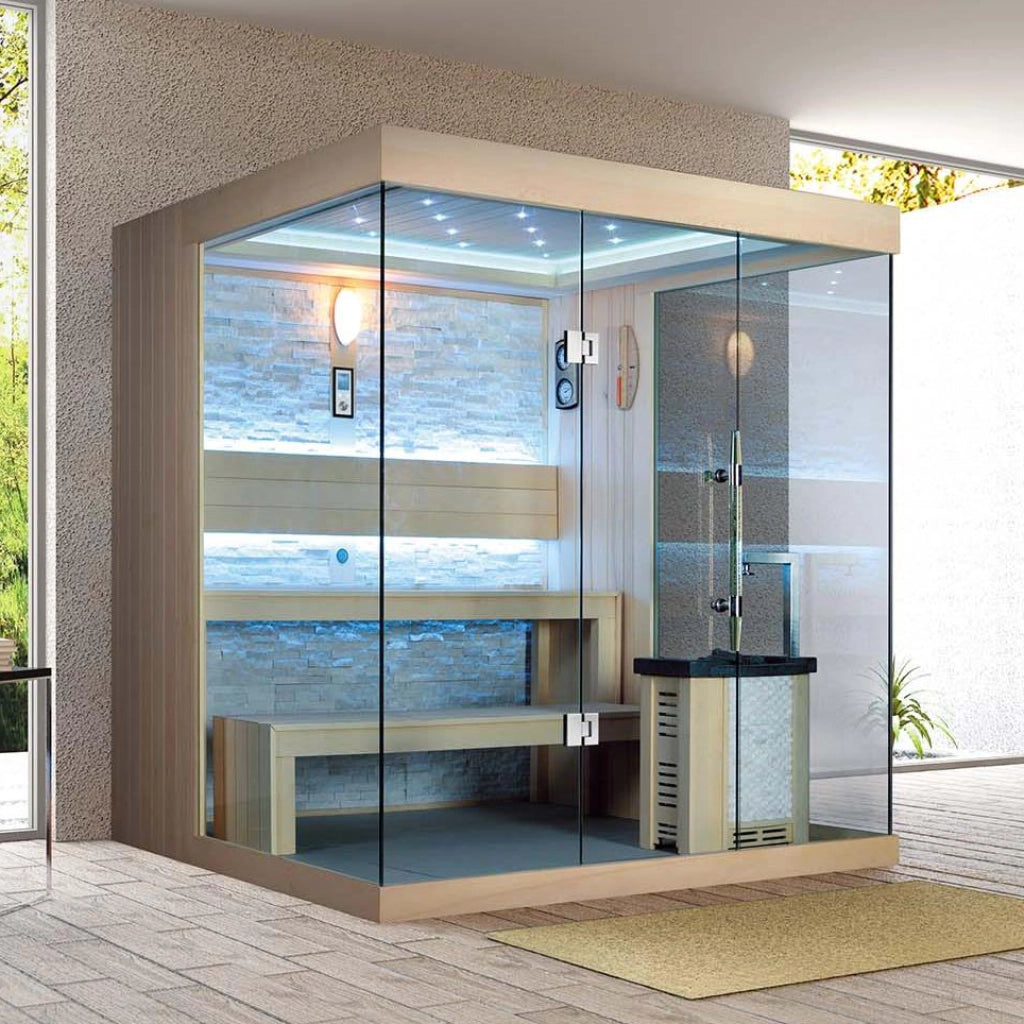 屋内サウナ | 3-4人用 | J-WSD-1250 | Bluetoothスピーカー搭載 | 自宅サウナ