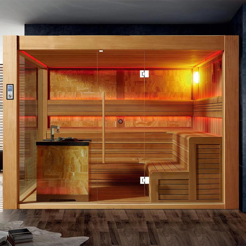 屋内サウナ | 6-8人用 | J-WSD-1500 | ロウリュ対応 | 2サイズ | 自宅サウナ | 業務用サウナ