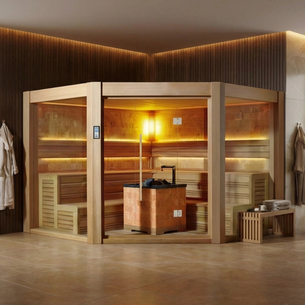 屋内サウナ | 4-6人用 | J-WSD-1501 | Bluetoothスピーカー搭載 | 自宅サウナ | 業務用サウナ