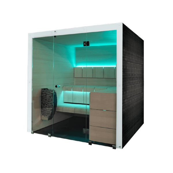 Harvia 屋内サウナ | LUXURY 2020 | 2-3人用 | 電気ストーブ付き | 自宅サウナ