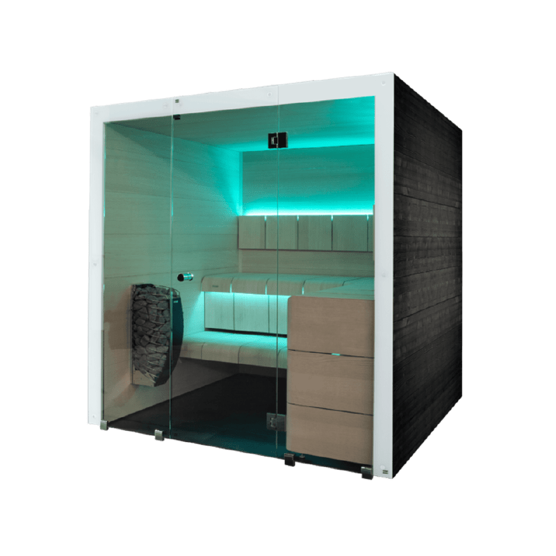 Harvia 屋内サウナ | LUXURY 2020 | 2-3人用 | 電気ストーブ付き | 自宅サウナ