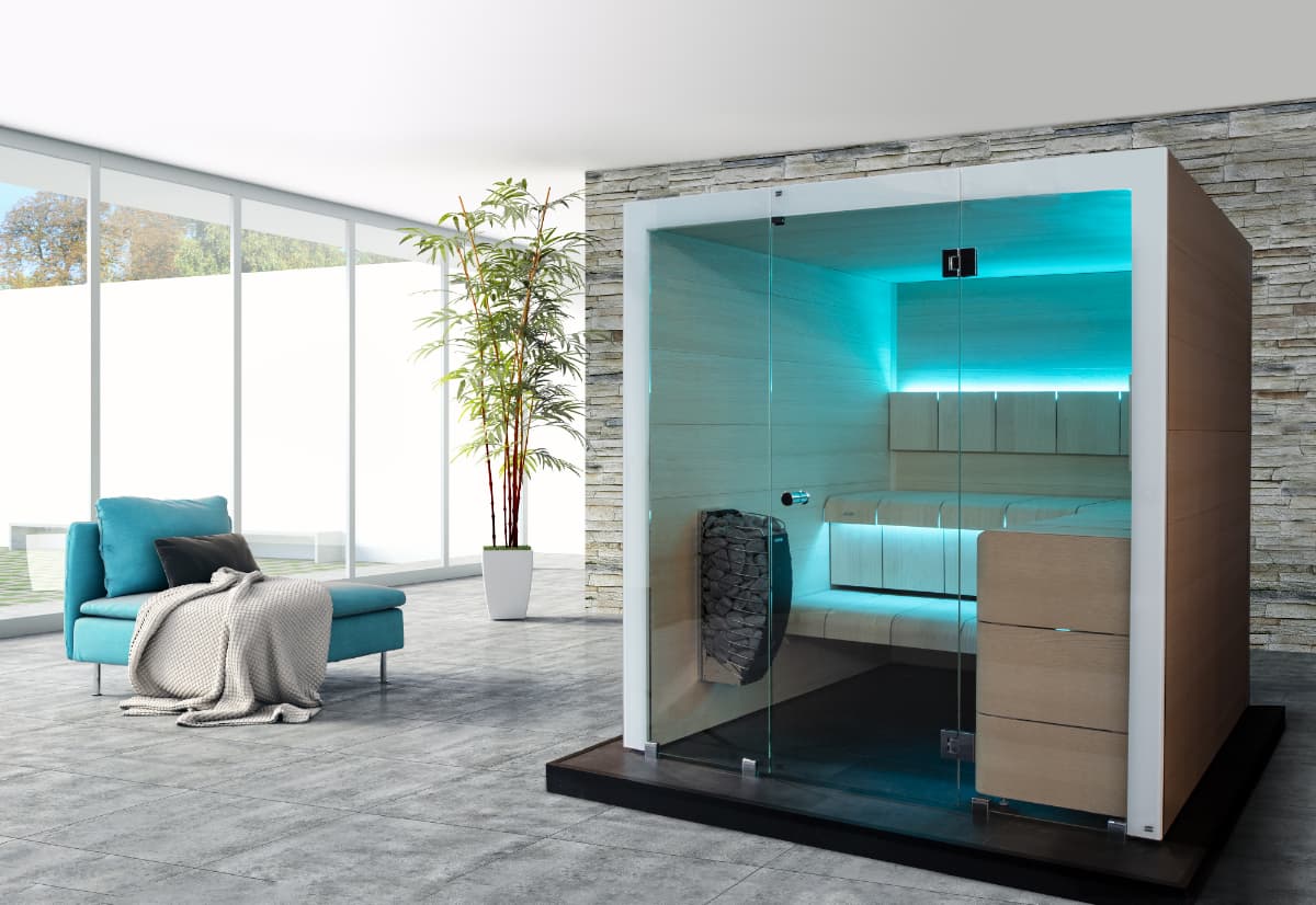 Harvia LUXURY 2020 | 屋内サウナ | 2-3人用 | 電気ストーブ付き