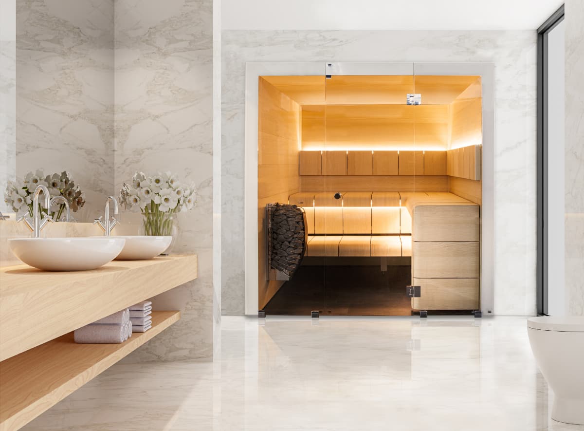Harvia LUXURY 2020 | 屋内サウナ | 2-3人用 | 電気ストーブ付き 