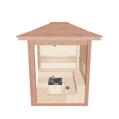 屋外サウナ | ガーデンサウナ | 6-8人用 | J-WSD-1500LT | 自宅サウナ