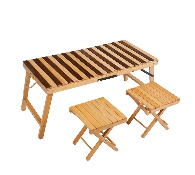 【テントサウナに最適】折りたたみ式テーブル＆イスセット idetox ポータブル ととのい テーブル椅子セット IDA-OTW1
