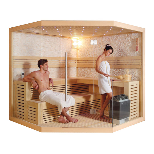 屋内サウナ | 2-4人用 | J-WSD1101A | コーナータイプ | Bluetoothスピーカー搭載 | 自宅サウナ