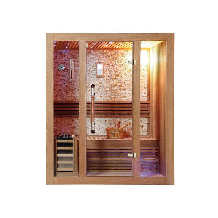 屋内サウナ | 2~3人用 石壁 | J-WSD-1236 | Bluetoothスピーカー搭載 | 自宅サウナ