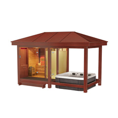 ガーデンサウナ 2人用 リゾート 別荘 デザイン 屋外 モデル GARDEN SAUNA シャワー付