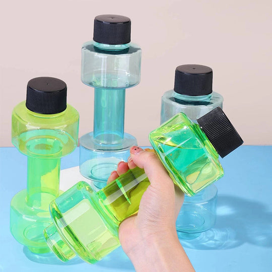 ダンベル型マイボトル | 水筒 | プラスチック製 | 550ml | ミント＆グリーン