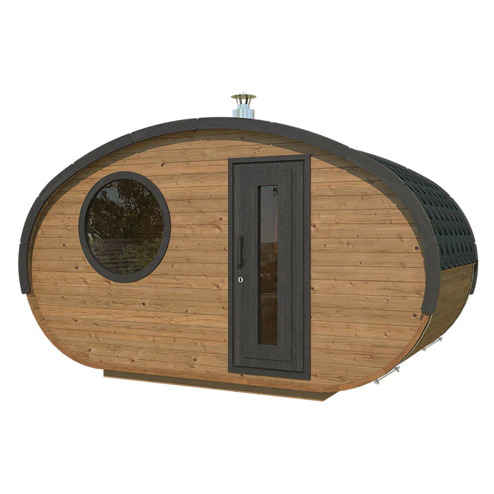 屋外サウナ | 4-6人用 | ホビットミニ195×400 | 前室付き | 自宅サウナ