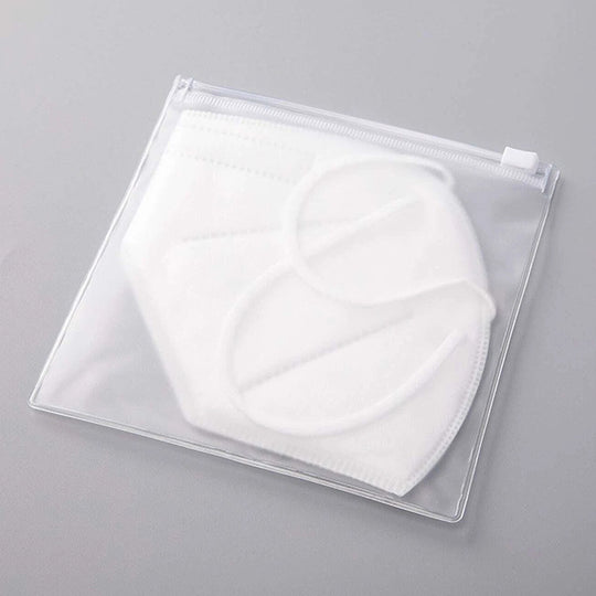 クリア防水マスクケース | 10パック｜スライドフック付き